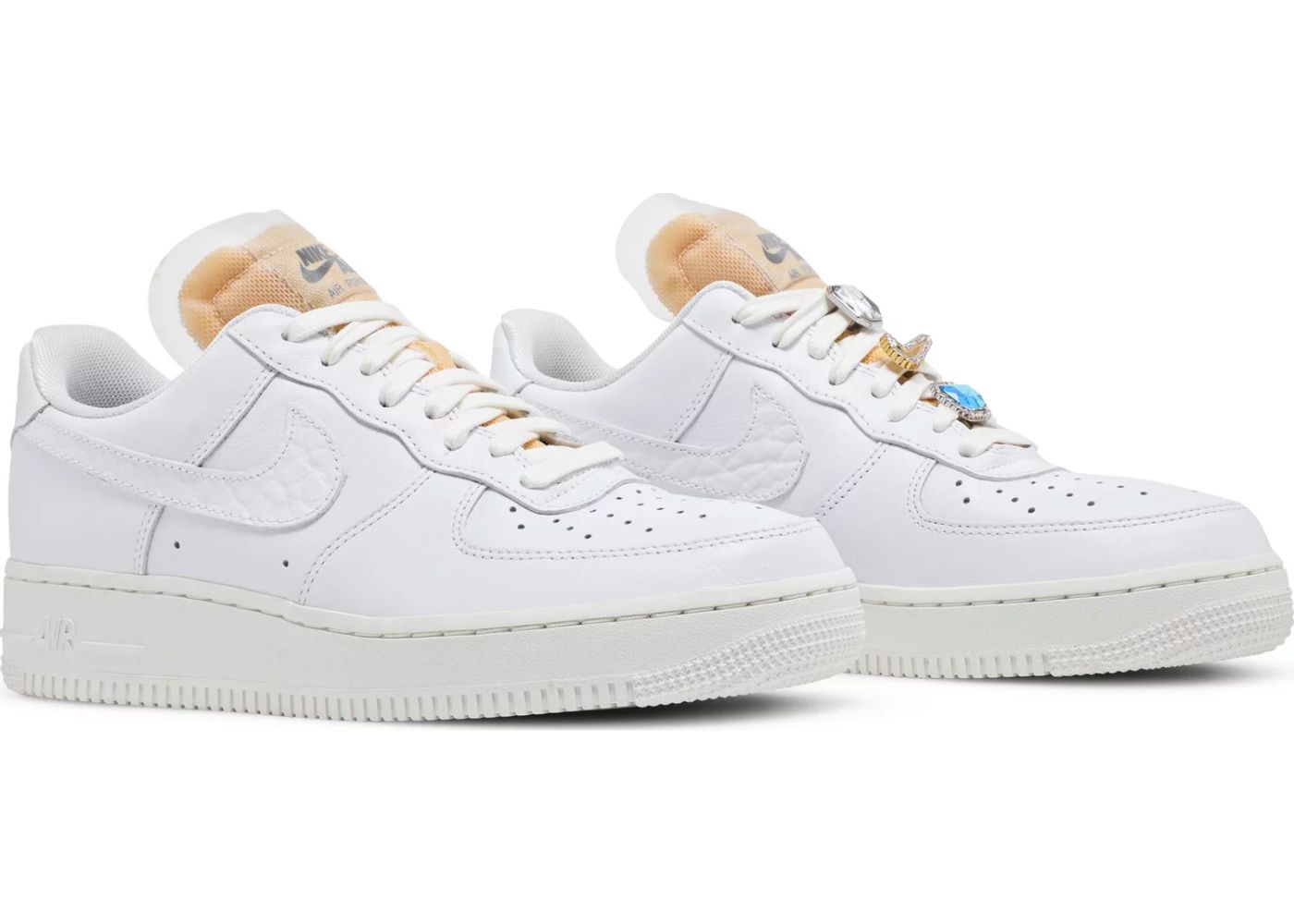 air force 1 white lace bling